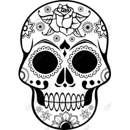 Day of the Dead Skull Floral