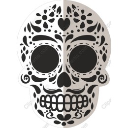 Dia de los Muertos Decorative Skull