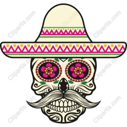 Vibrant Sugar Skull