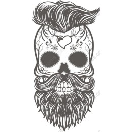 Stylish Floral Skull