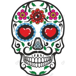 Vibrant Decorative Sugar Skull