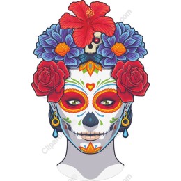 Floral Skull Day of the Dead