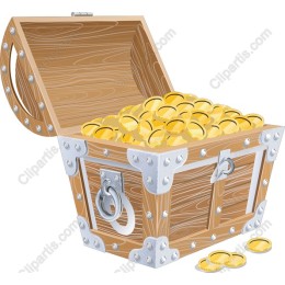 Treasure Chest of Gold Coins