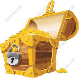 Treasure Chest with Gold Coins