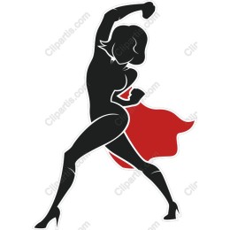 Dynamic Female Superhero