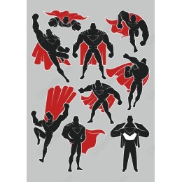 Superhero Clipart Bundle: Dynamic