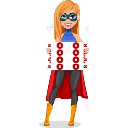Vibrant Superheroine