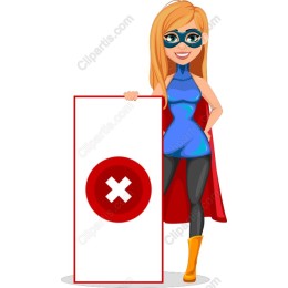 Dynamic Superhero with Customizable Sign