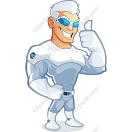 Dynamic Superhero Character