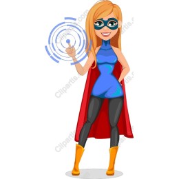 Dynamic Female Superhero