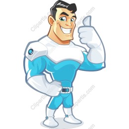 Dynamic Superhero Character