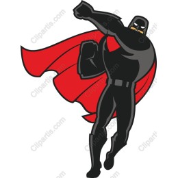 Dynamic Superhero - Black and Red