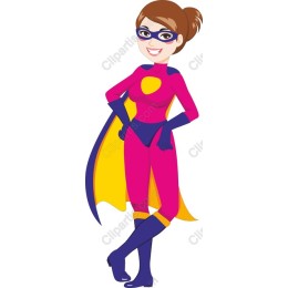 Vibrant Female Superhero
