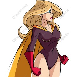 Dynamic Female Superhero