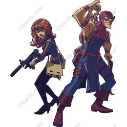 Dynamic Superhero Duo