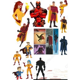 Superhero Bundle - Cliparts Collection