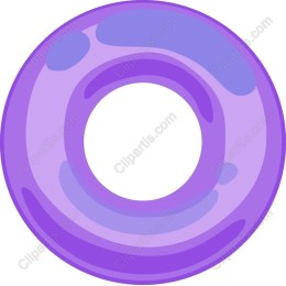 Vibrant Purple Donut