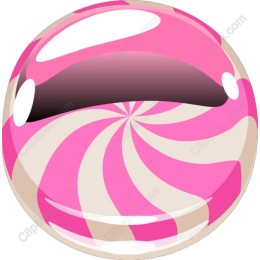Swirled Pink and Cream Candy