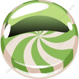 Spiraled Green Marble