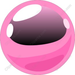 Vibrant Pink Glossy Bubble