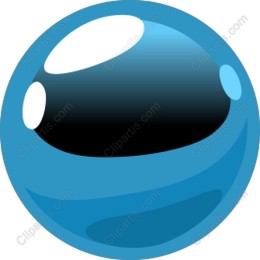 Blue Glossy Sphere