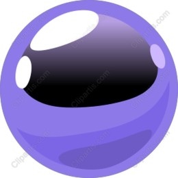 Purple Glossy Sphere