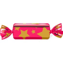 Vibrant Candy with Stars