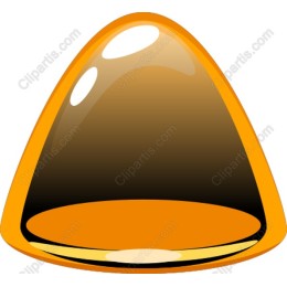 Glossy Orange Dome