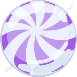 Whimsical Purple Swirl Candy