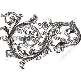 Elegant Floral Swirl