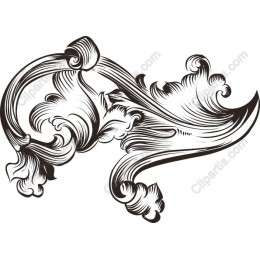 Elegant Vintage Flourish Ornament