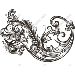 Elegant Floral Swirl