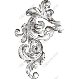 Elegant Swirling Flourish Ornament