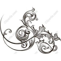 Elegant Floral Swirl