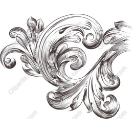 Elegant Floral Ornament