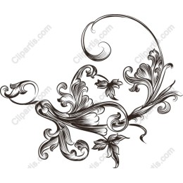 Elegant Floral Swirl