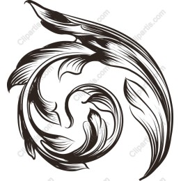 Elegant Swirling Leaf