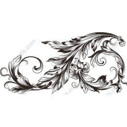 Elegant Floral Swirl