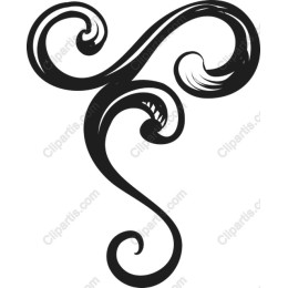 Artistic Black and White Swirl