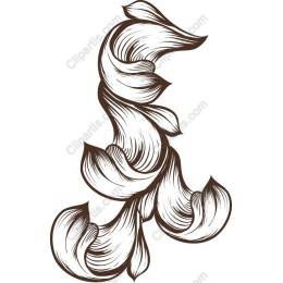 Elegant Leaf Swirl