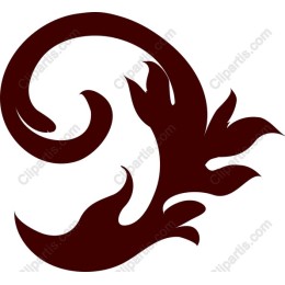 Floral Swirl Element