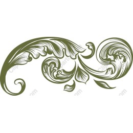 Vintage Floral Swirl