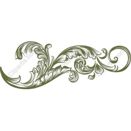 Vintage Floral Swirl