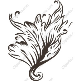 Swirling Elegance Leaf