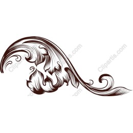 Elegant Ornate Leaf