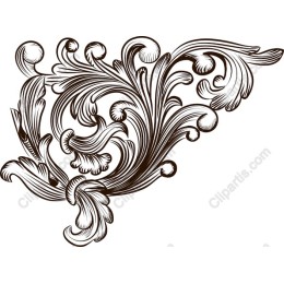 Elegant Vintage Floral Ornament