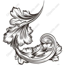 Elegant Floral Swirl