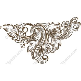 Elegant Vintage Floral Ornamental