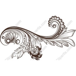 Elegant Floral Swirl