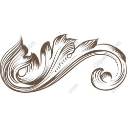 Elegant Ornate Floral Swirl